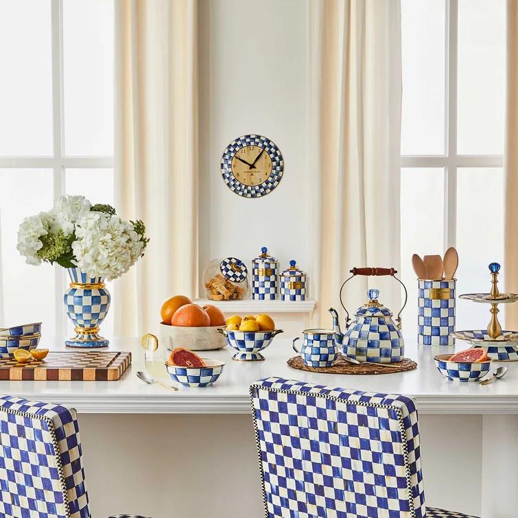 MacKenzie-Childs Check Utensil Crock