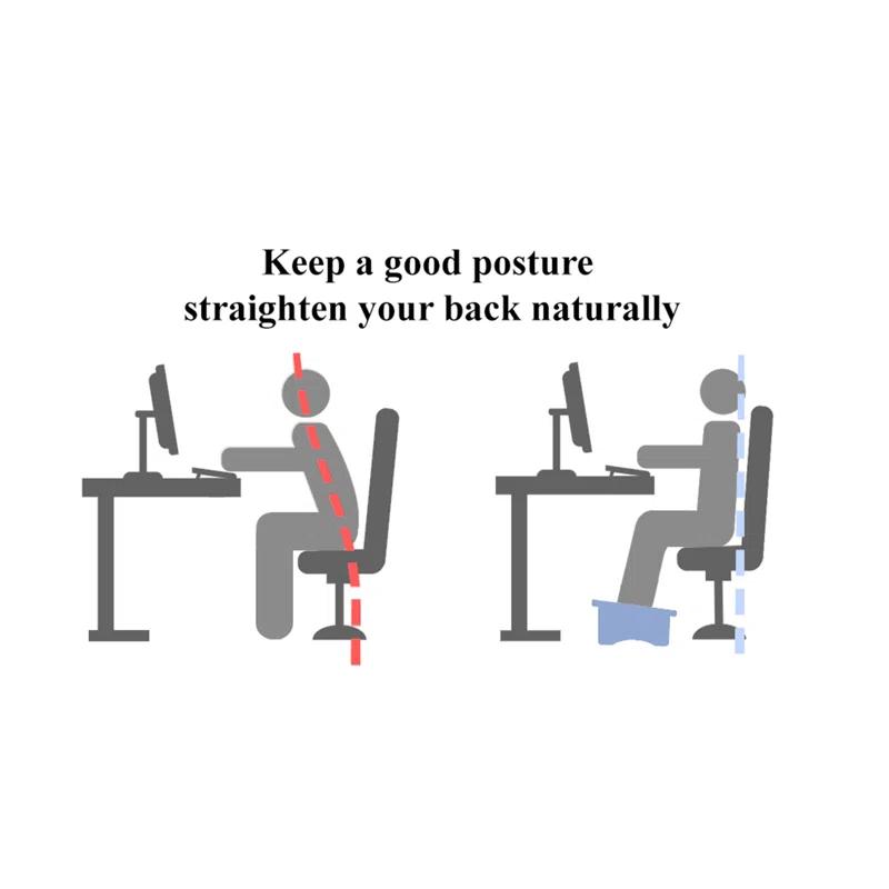 CONSDAN Consdan Footrest, Ergonomic Footrest for Under Desk at work, Nursing Footstool