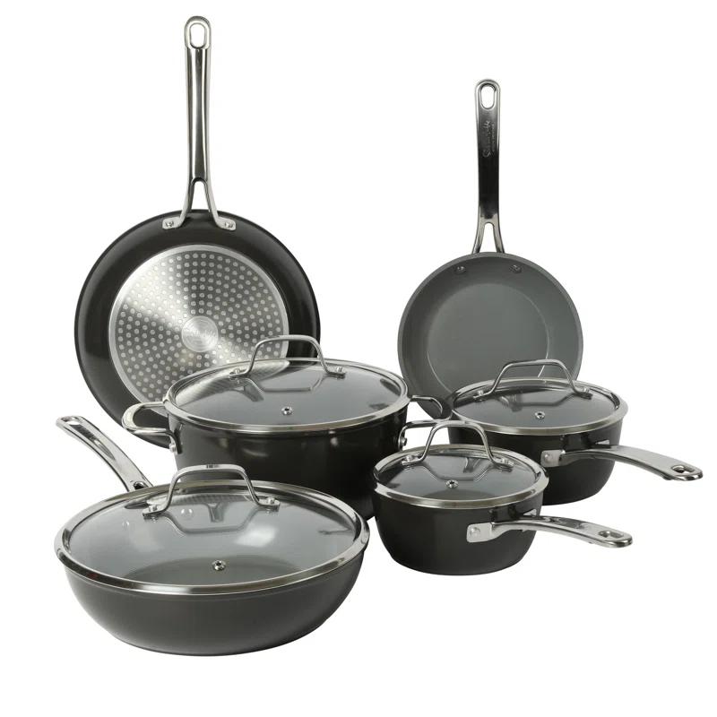 Sur La Table Kitchen Essentials 10 - Piece Non-Stick Aluminum Cookware Set