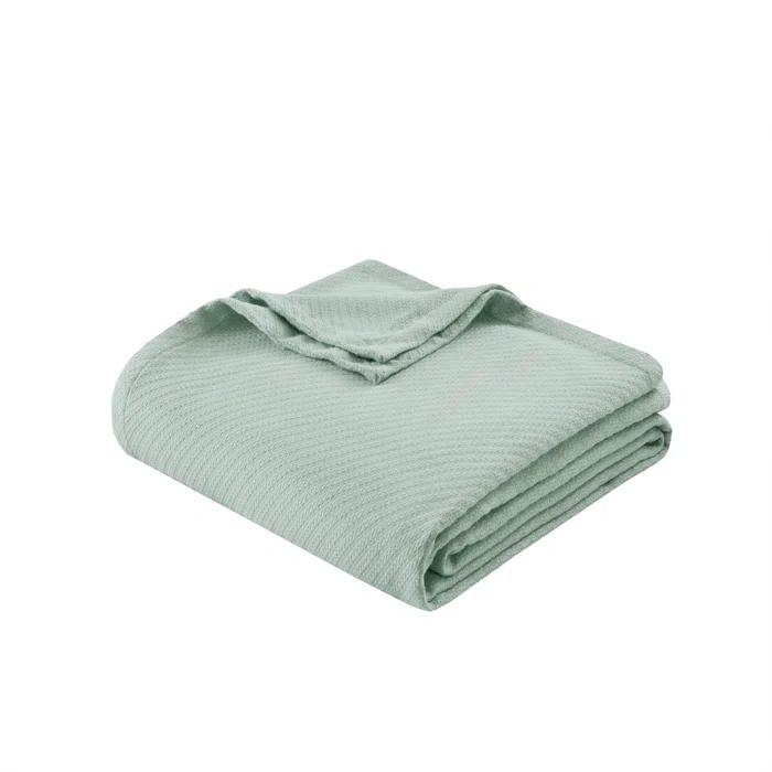 Madison Park Liquid Cotton Breathable Woven Blanket