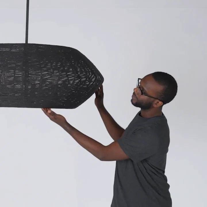 Ariza 3 -Light Kitchen Island Geometric Chandelier