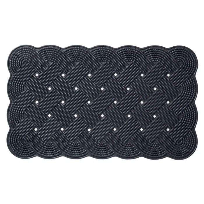 Home Furnishings by Larry Traverso Nautical Rope 30 in. x 18 in. Non-Slip Outdoor Door Mat