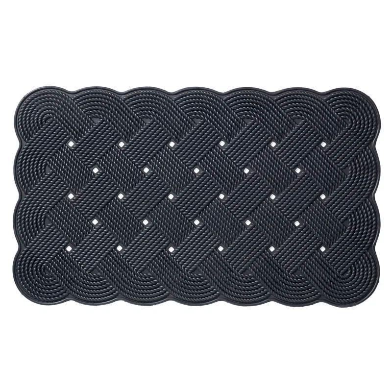 Home Furnishings by Larry Traverso Nautical Rope 30 in. x 18 in. Non-Slip Outdoor Door Mat