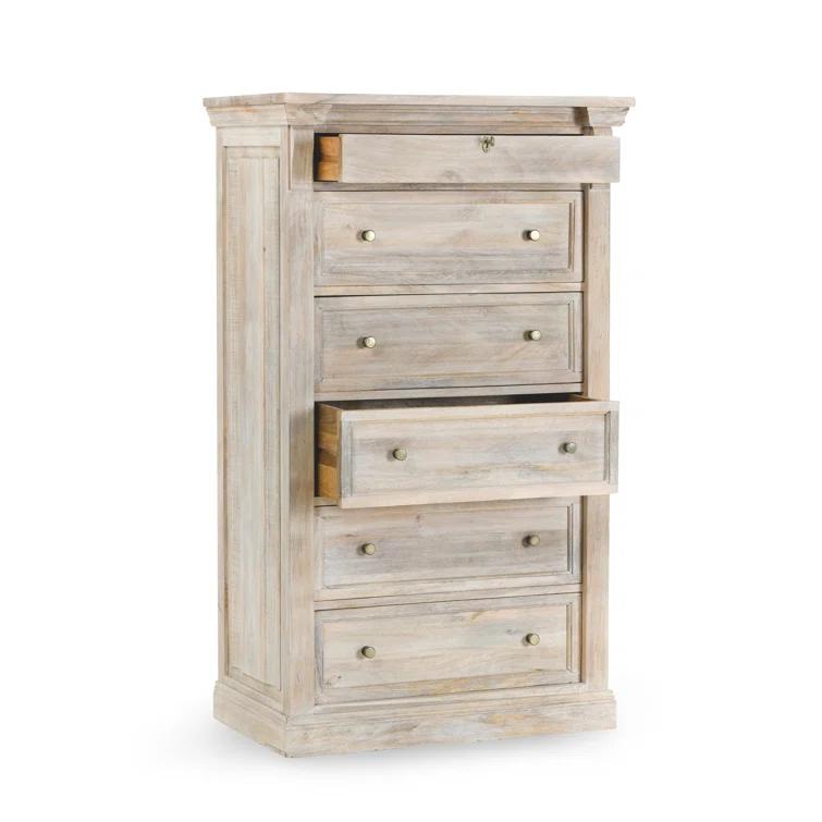 Classic Home Adelaide 6 Drawer Mango Wood Chest Dresser
