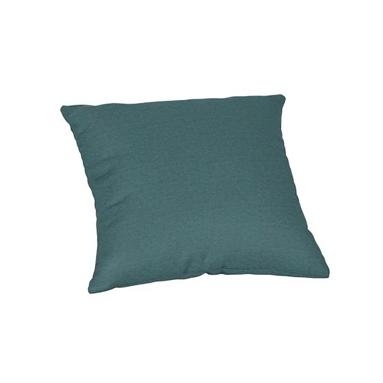 Casual Cushion Solid Sunbrella® Fabric 1-Piece Indoor/Outdoor Square Throw Pillow, 15"W x 15"L