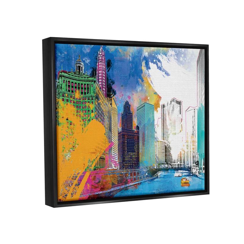 Stupell Industries " Urban City Buildings Collage " by Porter Hastings