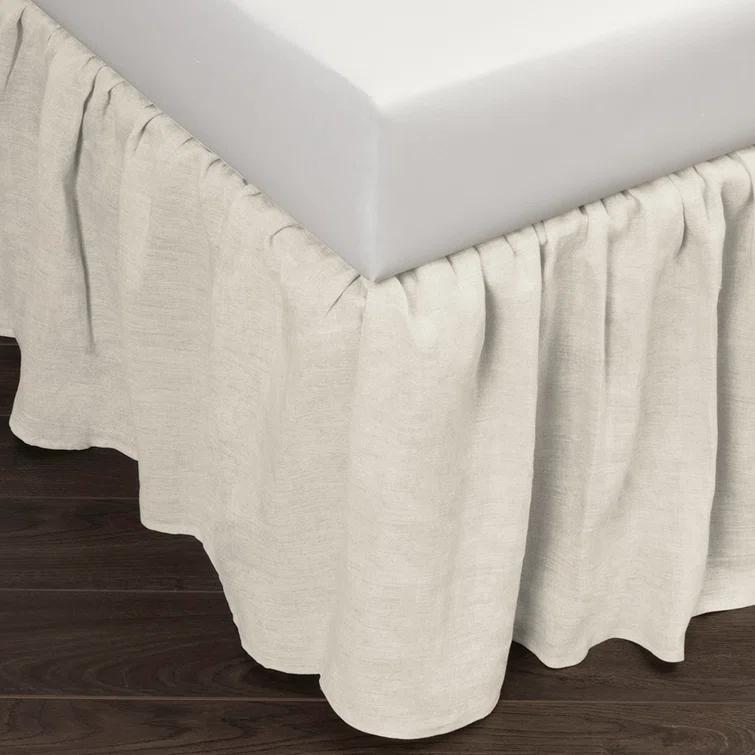 Fresh Ideas Fresh Ideas Ruffled Poplin Bed Skirt, 14" Drop Length