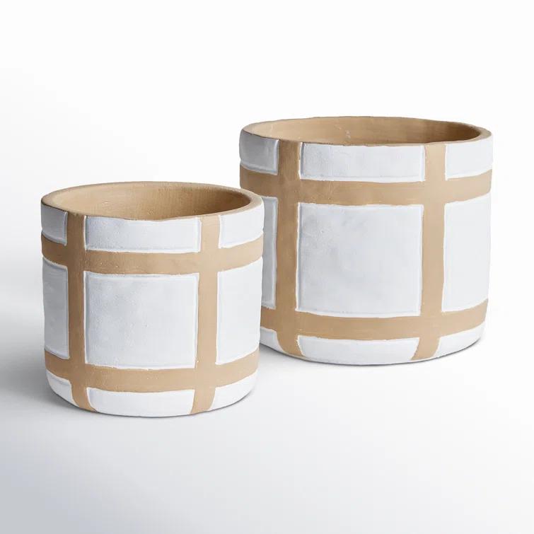 Plum & Post Phoenix Flowerpot Planters Set of 2