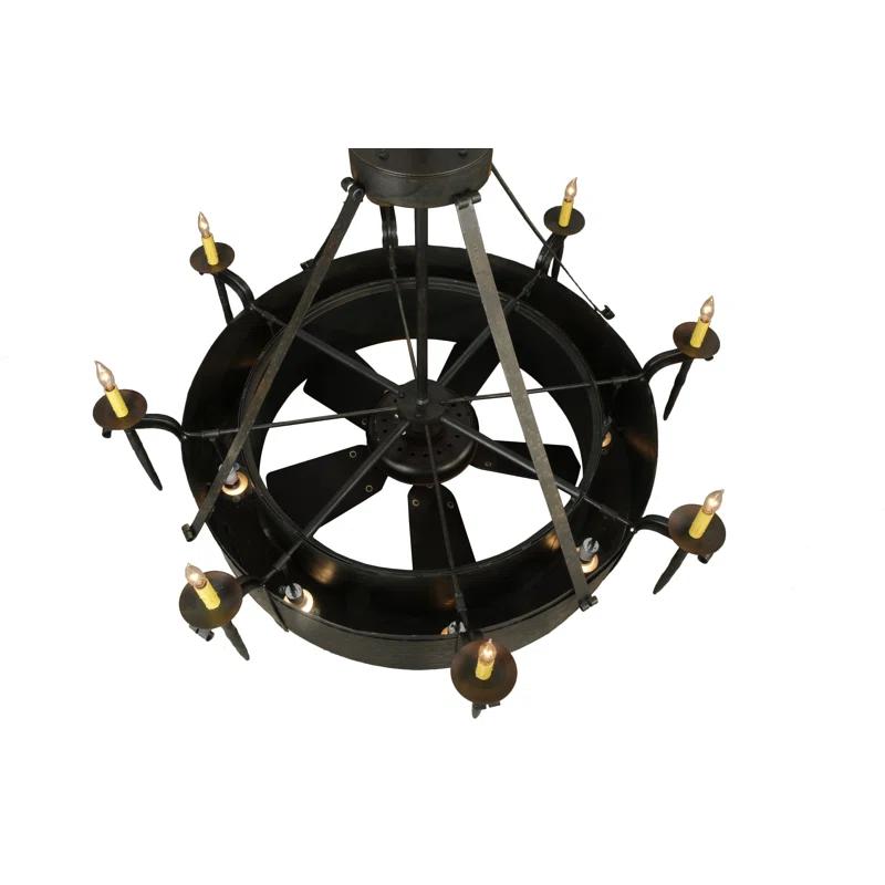 Meyda Lighting Rustic Lodge 16 - Light Dimmable Drum Chandelier