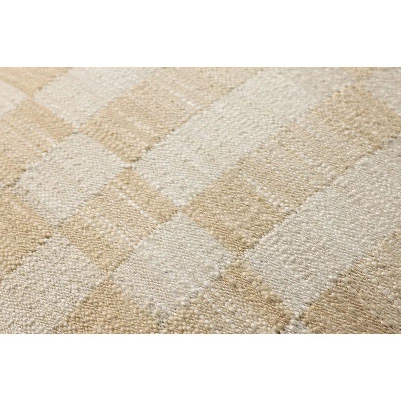 Adams Pillow by Amber Lewis x Loloi - Sand and Ivory / 18" x 18" / Polyester