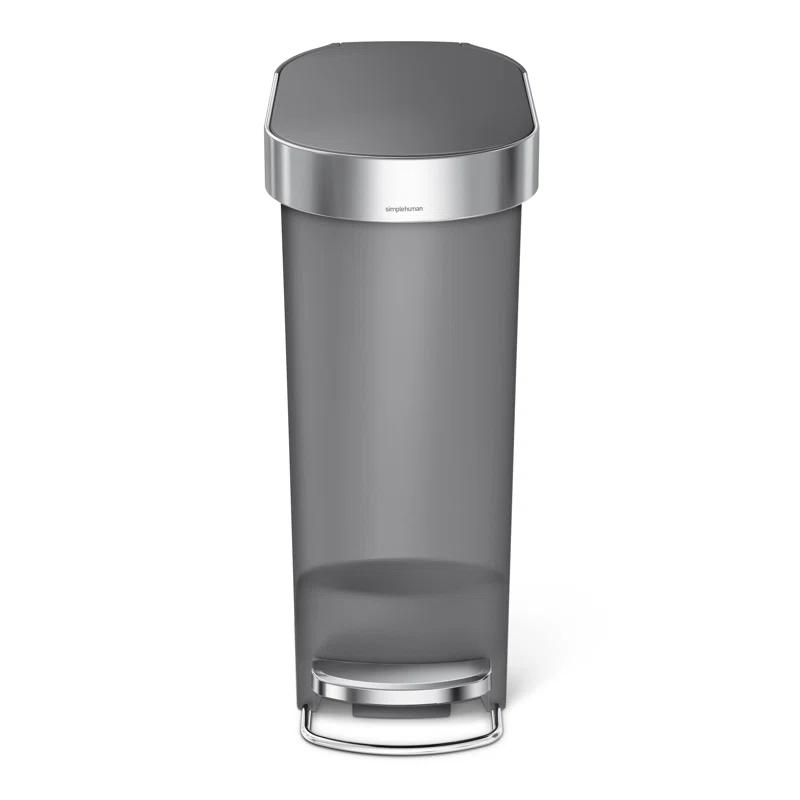 Simplehuman 10.6 Gallon Slim Kitchen Step Trash Can with Liner Rim