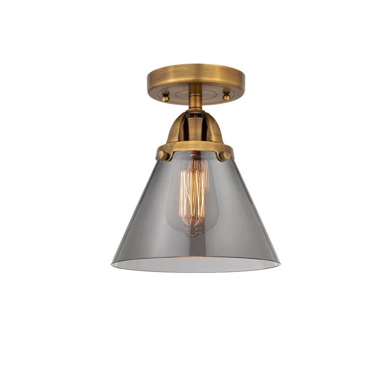 Glass Semi Flush Mount