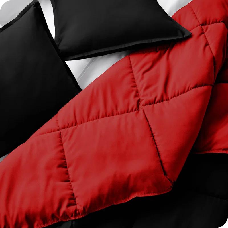 Bare Home Premium Ultra Soft Modern & Contemporary Box Stitch Comforter