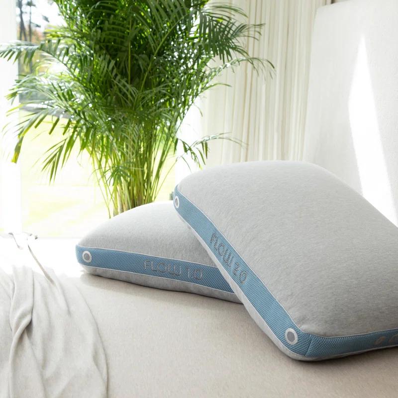 Bedgear Bedgear Flow Performance Pillow - Breathable Bed Pillow - Medium - Washable Cover