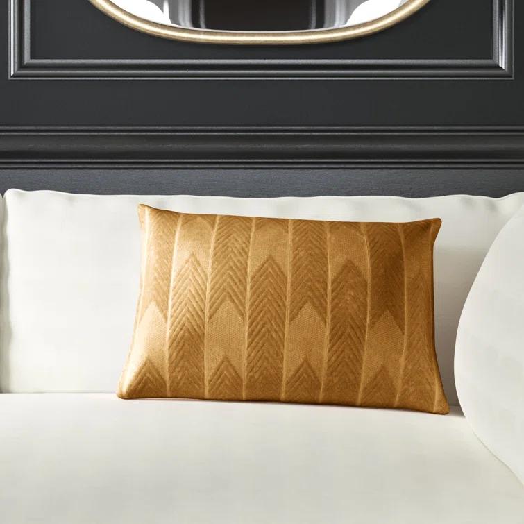 Ryans Embroidered Cotton Lumbar Throw Pillow