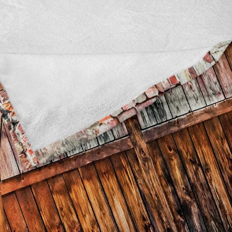 Ambesonne Ambesonne Rustic Fleece Throw Blanket Old Brick Stone Oval Door Brown and Grey