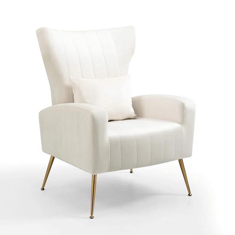 Mercer41 Upholstered Velvet Armchair (Set of 2)