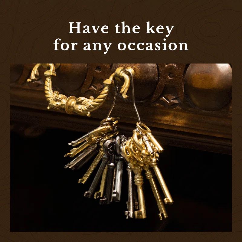 UNIQANTIQ HARDWARE SUPPLY Hollow Barrel Skeleton Key