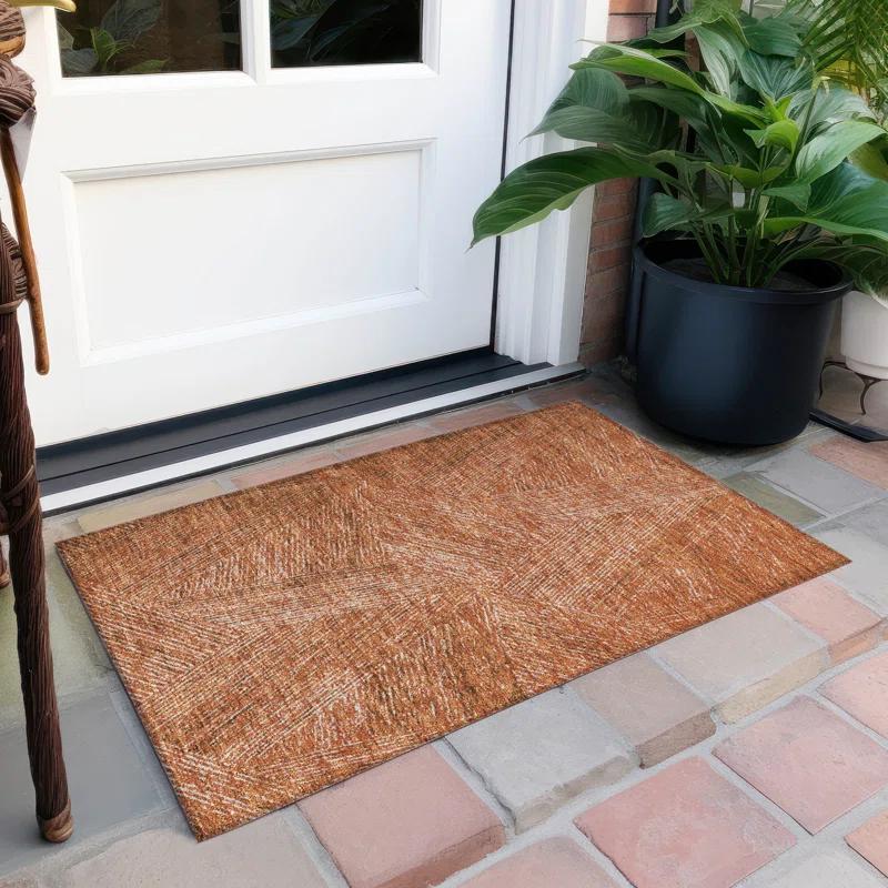 Chayden ACN991 1'8" x 2'6" Machine Washable Gray Indoor/Outdoor Area Rug