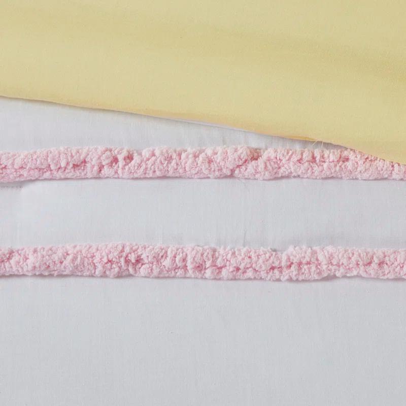 Haisley Cotton Chenille Stripe Duvet Cover Set