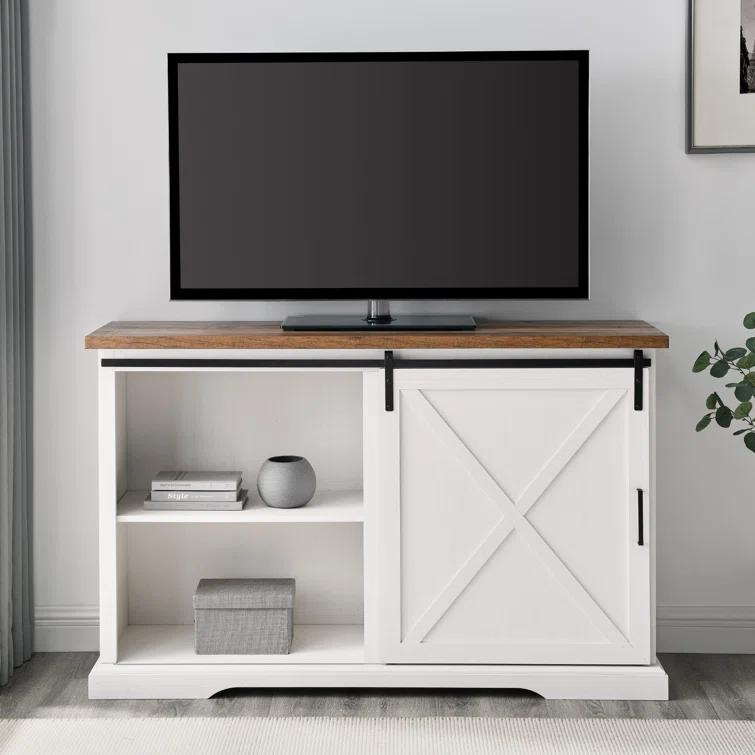 Highland Dunes Analaura 56" Wide Sliding Door Sideboard with 3 Drawers