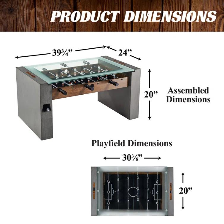 Barrington Billiards Company 40"Solid Wood Foosball Table