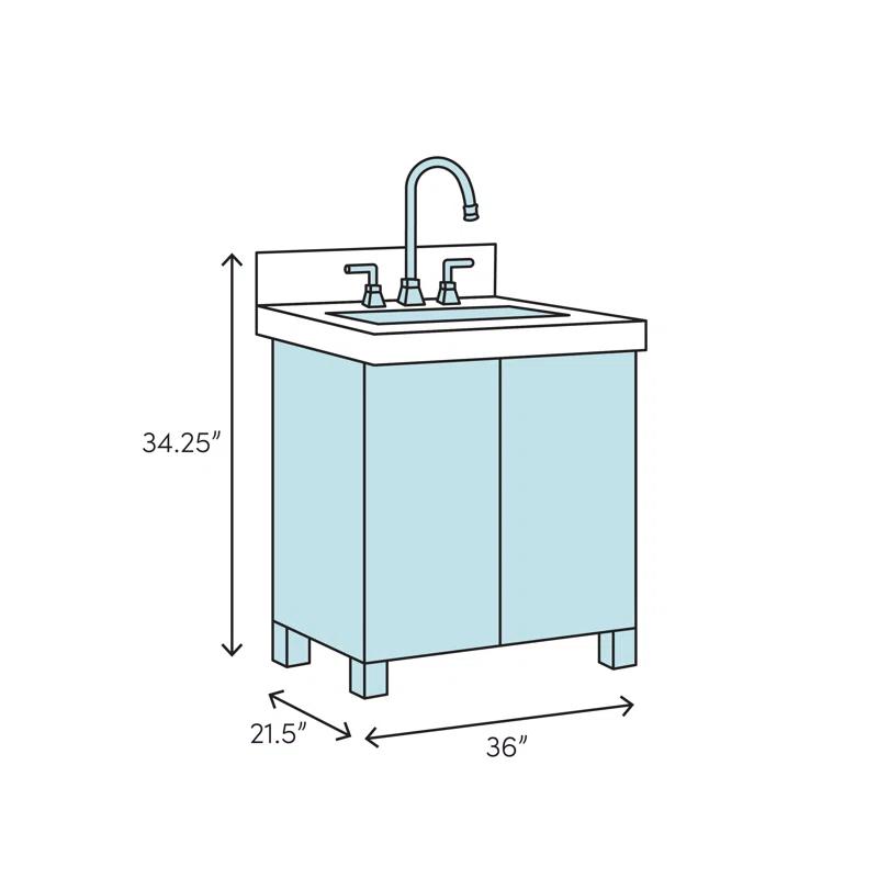 Wyndham Collection Sheffield 36" Freestanding Single Bathroom Vanity with Marble Top