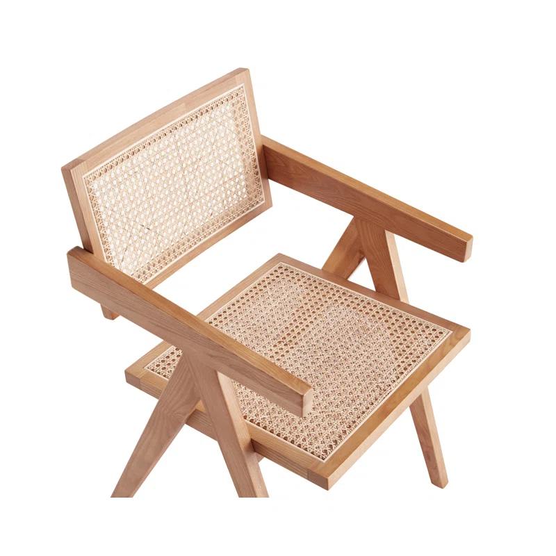 Manhattan Comfort Hamlet Solid Wood Arm Chair
