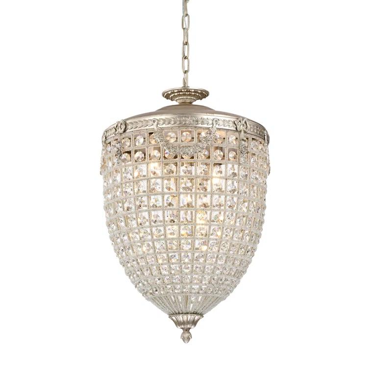 Rosdorf Park Kiyora 4 - Light Dimmable Tiered Chandelier