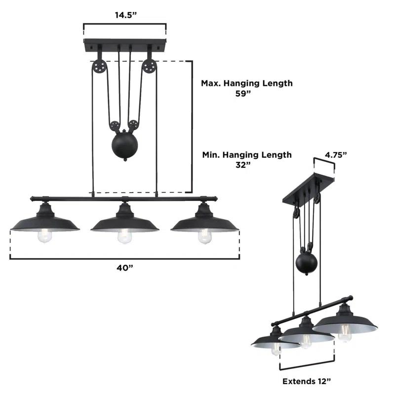 3 - Light Kitchen Island Pendant