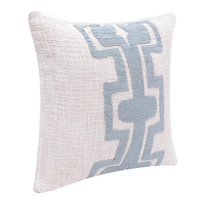 Stacy Garcia Home Geometric Handmade Cotton Wool Blend Decorative Throw Pillow