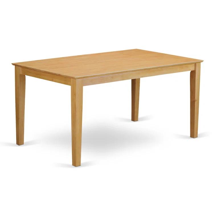 Alcott Hill® Dining Set Includes a Rectangle Solid Wood Table and Kitchen Room Chairs, Oak