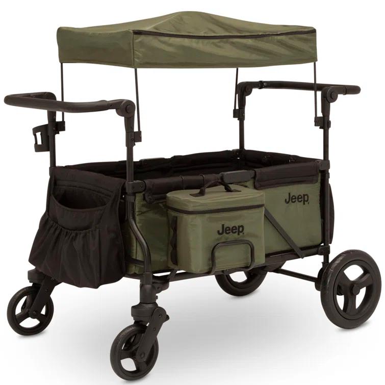 Delta Children Jeep Deluxe Wrangler Stroller Wagon with Cooler Bag and Parent Organizer by Delta Children