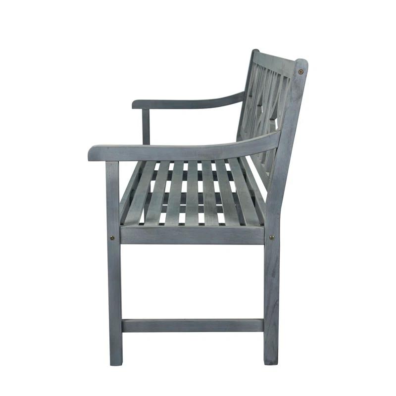 Red Barrel Studio® Babson Acacia Outdoor Bench