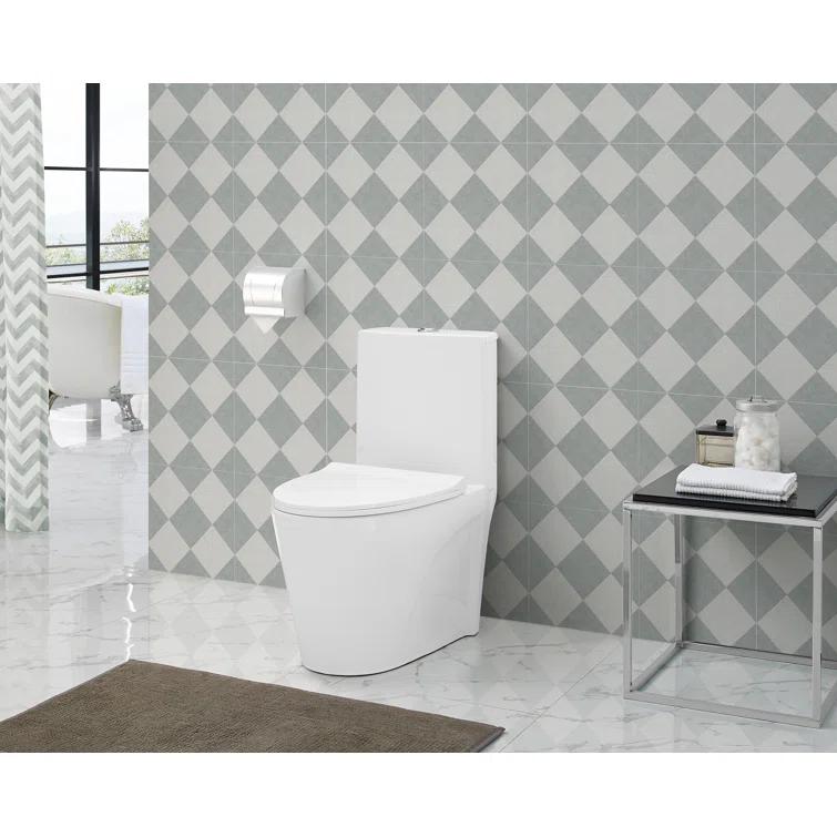 St. Tropez One Piece Elongated Toilet Dual Vortex Flush 1.6 GPF