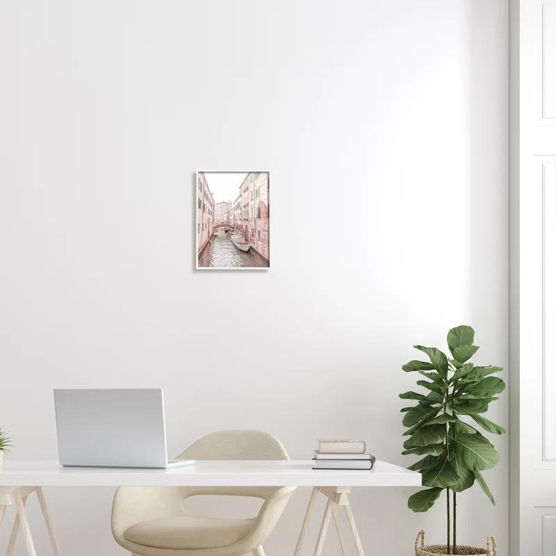 Stupell Industries " Canal Boat City Water Bridge " by Erin Marie