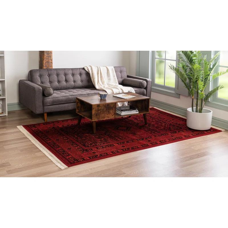 Lark Manor™ Amro Oriental Red Area Rug