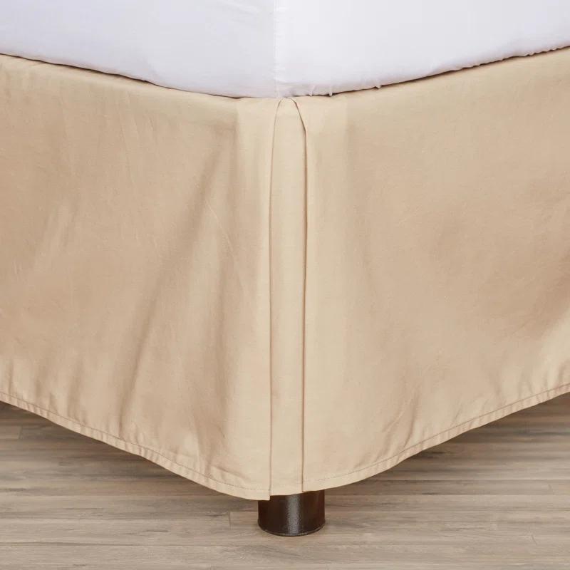 Fresh Ideas Fresh Ideas Tailored Poplin Bed Skirt, 14" Drop Length