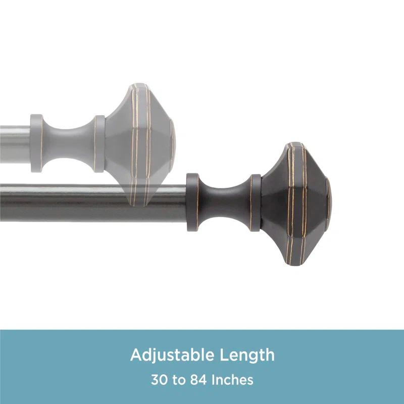 Kenney Richmond Kenney Sanders 5/8" Standard Decorative Window Curtain Rod & Reviews | Wayfair