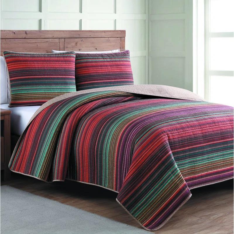 American Home Fashion Estate Collection Reversible Quilt Set
