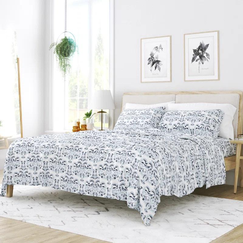 Becky Cameron Garden Estate Pattern Microfiber Sheet Set