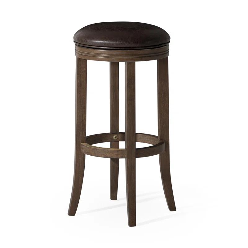 Maven Lane Maven Lane Eva Stool with Vegan Leather Upholstery