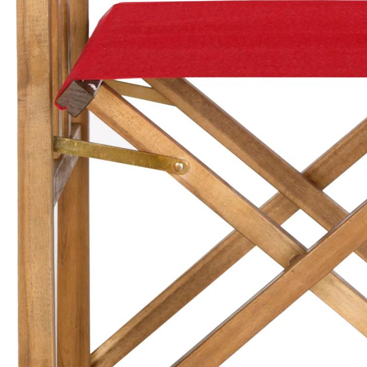 Highland Dunes Woodacre Wood Outdoor Folding Dining Armchair (Set of 2)