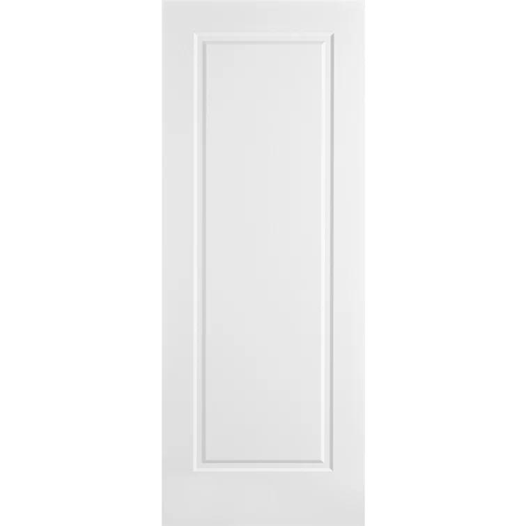 Nova Hardware 1-Panel Soft White Laminated Traditional Interior Door Slab Only