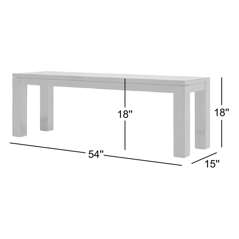 Joss & Main Bronner Solid Wood Bench