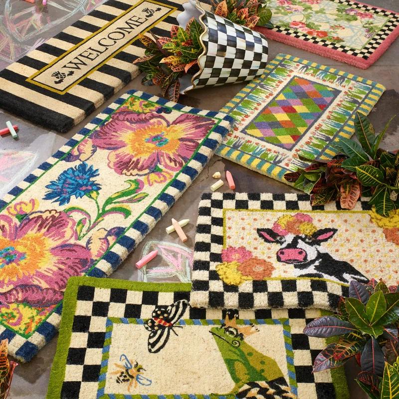 MacKenzie-Childs Flower Market Double Door Entrance Mat