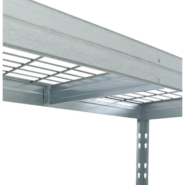 AR SHELVING Ar Shelving 5-Tier Galvanized Steel Garage Storage Shelving Unit in Silver with Wire Racks (35.4 in. W x 71 in. H x 18 in. D) NSF Certified
