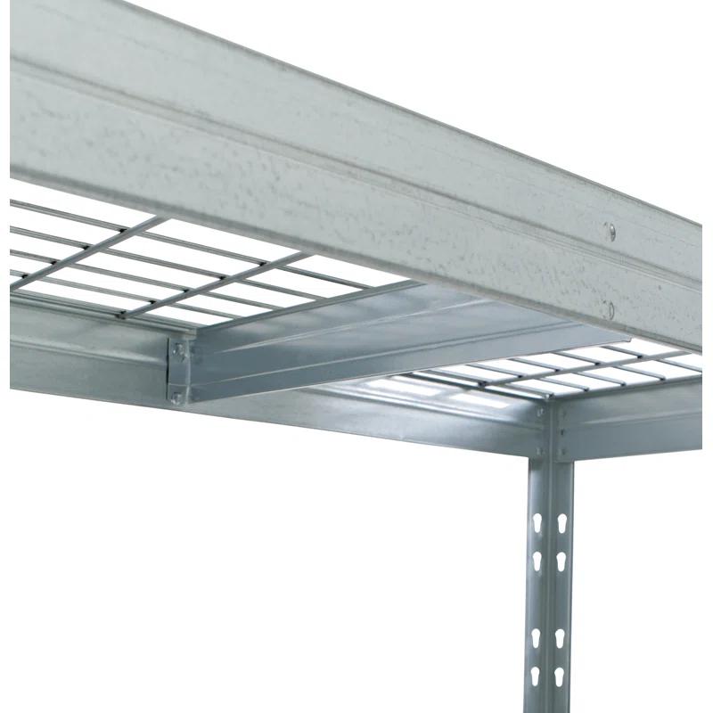 AR SHELVING Ar Shelving 5-Tier Galvanized Steel Garage Storage Shelving Unit in Silver with Wire Racks (35.4 in. W x 71 in. H x 18 in. D) NSF Certified