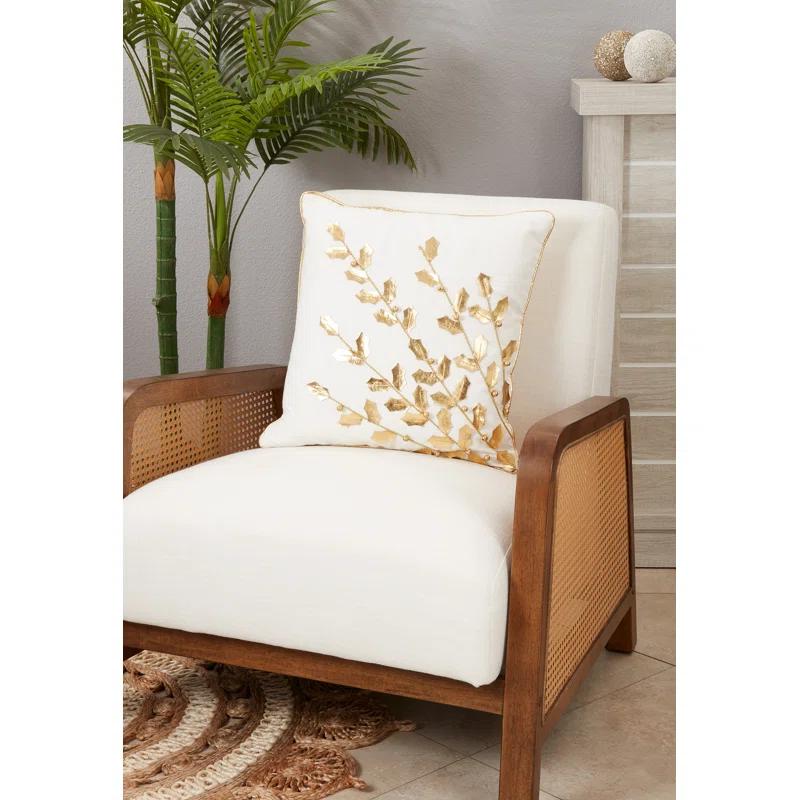 Saro Cotton Throw Square Pillow Cover & Insert | Wayfair