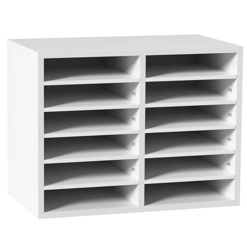 VEVOR VEVOR Manufactured Wood 12 Compartment Mailroom Table Accessory